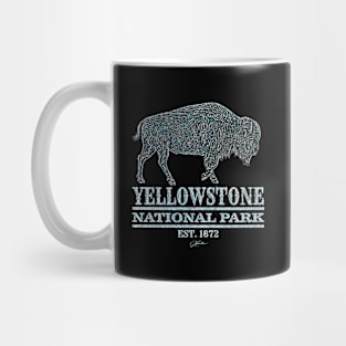 Yellowstone National Park Walking Bison Mug